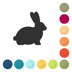 Canvas Print - Farbige Buttons - Hase