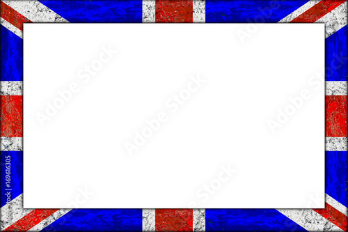 Empty Picture Or Blackboard Uk Wooden Frame In Union Jack Great Britain Flag Design Isolated On White Background Bilderrahmen Rahmen Gross Britanien Flagge Holz Buy This Stock Photo And Explore