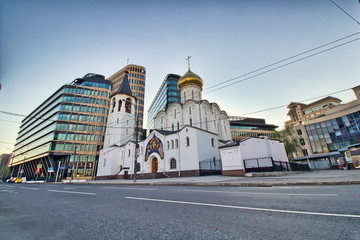 Wall Mural - Church of Nikolaya Chudotvortsa Tverskoy Old Believers' Community - Moscow panorama