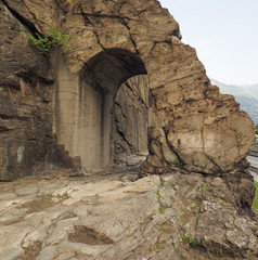 Poster - Ancient roman road arch in Donnas