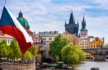 Prague Is The Capital Of The Czech Republic, The European State. Historical Sights.