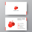 Modern presentation card with company logo. Vector business card template. Visiting card for business and personal use.  Vector illustration design.