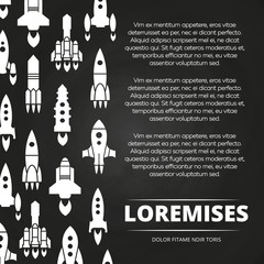 Sticker - Rockets, shuttle and spaceships poster or background