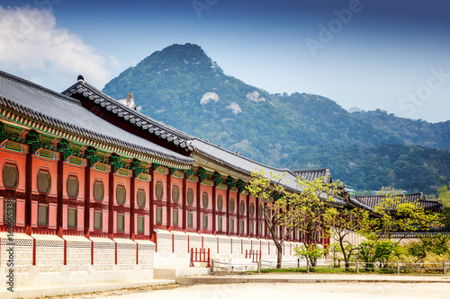 Stampa su Tela Gyeongbokgung Palace in Seoul, South Korea.