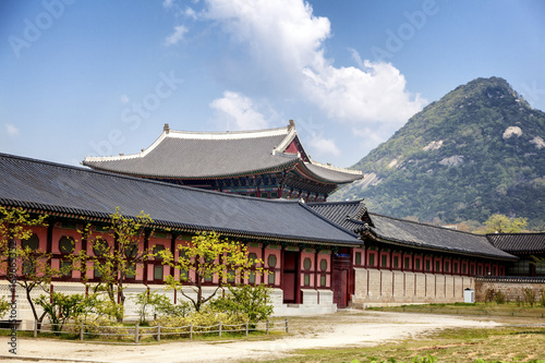 Stampe Gyeongbokgung Palace in Seoul, South Korea.