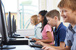 © highwaystarz - Male Elementary Pupil In Computer Class