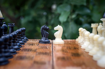 camping in a game of chess.