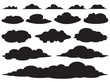 Graphic clouds small-big , illustration Vector