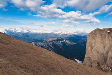 Wall Mural - Mountain day autumn