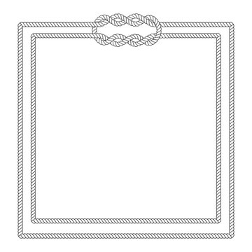 Blank poster template with nautical border