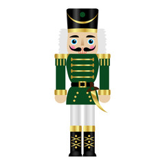 Wall Mural - Vector illustration of a nutcracker with sword