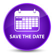 © FR Design - Save the date elegant purple round button