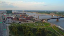 Aerial Drone Video St Louis And The Mississippi River