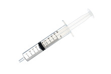 One Syringe Isolated On White