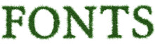 Fonts - 3D Rendering Fresh Grass Letters Isolated On Whhite Background.