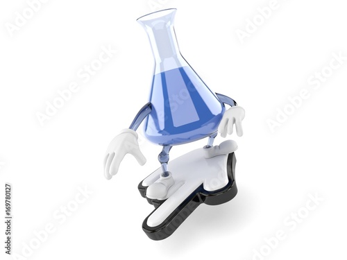 Chemistry Flask Character With Cursor Buy This Stock