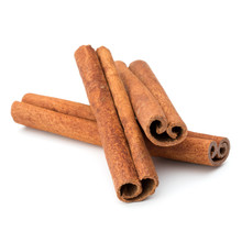 Cinnamon Stick Spice Isolated On White Background Closeup