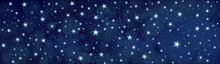 Vector Starry  Night Sky  Background.
