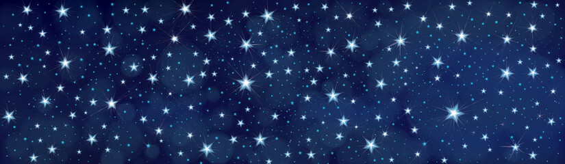 Wall Mural - vector starry night sky background.
