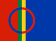 Sami people vector flag illustration.