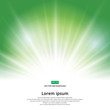 sunlight effect sparkle on green background with copy space. Abstract vector