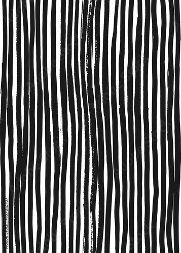 Zdjęcie XXL Abstrakcyjny wzór paskiem atramentu. Tło z artystycznych uderzeń w czarno-biały styl szkicowy. Element projektu dla tła i tekstyliów