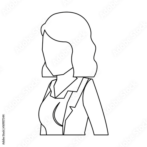 Business Woman Faceless In Jacket And Half Body And Short Hair Sketch Silhouette In White Background Stock Vector Adobe Stock Business Woman Faceless In Jacket And Half Body And Short Hair Sketch Silhouette In White Background Stock Vector Adobe Stock
