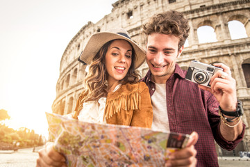 Couple at Colosseum, Rome