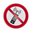 Schild Mobilfunkverbot / Cell Phones Forbidden