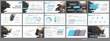 © GraphicPapa - Blue presentation templates elements on a white background. Vector infographics. Use in Presentation, flyer and leaflet, corporate report, marketing, advertising, annual report, banner.