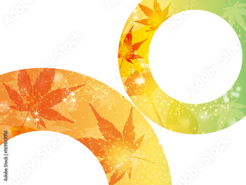 紅葉 秋のイメージの背景 円形 横型 モミジのイラスト Background Of The Image Of Autumn Buy This Stock Vector And Explore Similar Vectors At Adobe Stock Adobe Stock