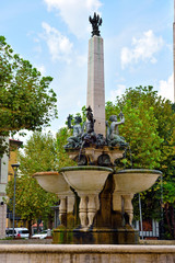 urban center, piazza del popolo guidotti fountain , Montecatini Terme, Italy