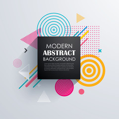 Poster - Abstract geometric pattern design and background. Use for modern design, cover, template, decorated, brochure, flyer.