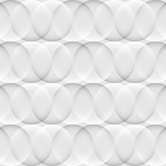 Sticker - abstract optical 3d white background seamless pattern with circles