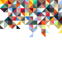 Wall Mural - background of geometric shapes,colorful mosaic