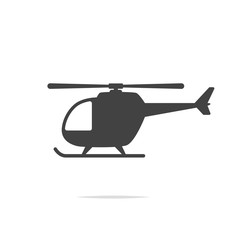 Wall Mural - helicopter icon vector transparent