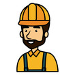© Gstudio - repairman builder avatar character vector illustration design
