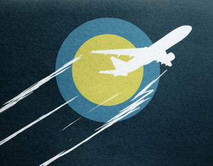 Aufkleber - Abstract airplane drawing