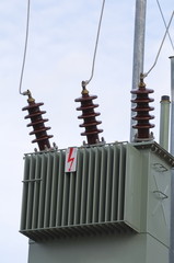 Electric Transformer Closeup