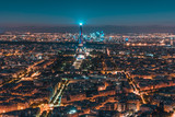 Fototapeta Uliczki - La magia di Parigi in notturna