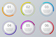 © Dmitrii Korolev - Infographic elements set. Usable for workflow layout diagram annual report web design presentation. Business concept with options parts steps or processes. Infographic background. Vector illustration