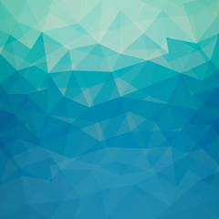 Wall Mural - Pattern of blue geometric shapes - Vector