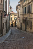 Fototapeta Londyn - Bergamo, Italy, The Old city. One of the beautiful city in Italy. Pignolo street