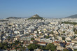 Stadtpanorama von Athen mit Lykabettos-Hügel, Griechenland