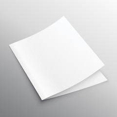 Wall Mural - blank mockup bi-fold or book template vector design