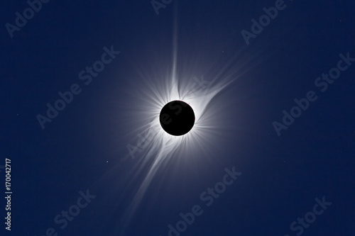 Fotografia, Obraz North American Total Solar Eclipse 2017. HDR Corona Composite