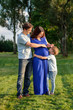 © haveseen - Happy pregnant family of three expecting new baby