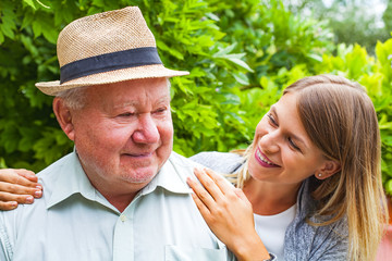 Wall Mural - Elderly care outdoor