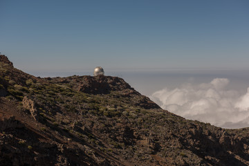 Klimawandel-Blick von der Calderra auf der Insel La Palma