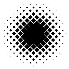 Leinwandbilder - Halftone element with square or triangle instead of circles